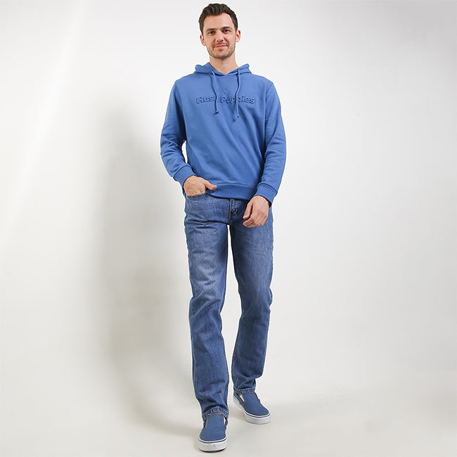 Hush Puppies Pakaian Sweater Pria Munched 4 In Blue