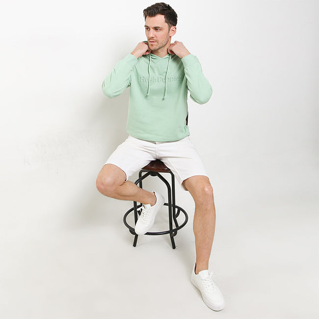 Hush Puppies Pakaian Sweater Pria Munched 4 In Sage
