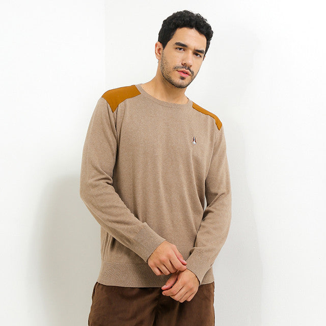 Hush Puppies Pakaian Pria Sweatershirt Bsc Dexter In Khaki