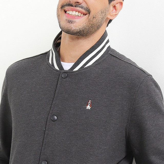 Hush Puppies Pakaian Pria Jackets Bsc Citizen In Dark Grey