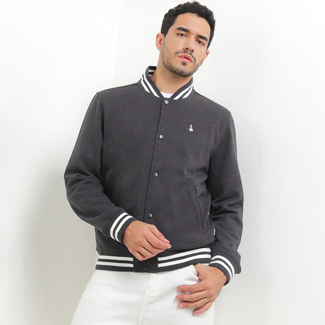 Hush Puppies Pakaian Pria Jackets Bsc Citizen In Dark Grey