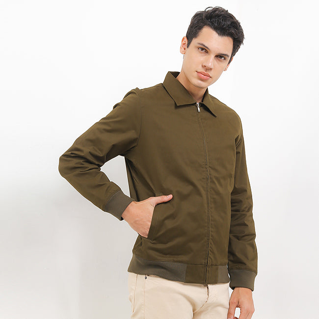 Hush Puppies Pakaian Pria Sweater 955 Brentwood In Olive