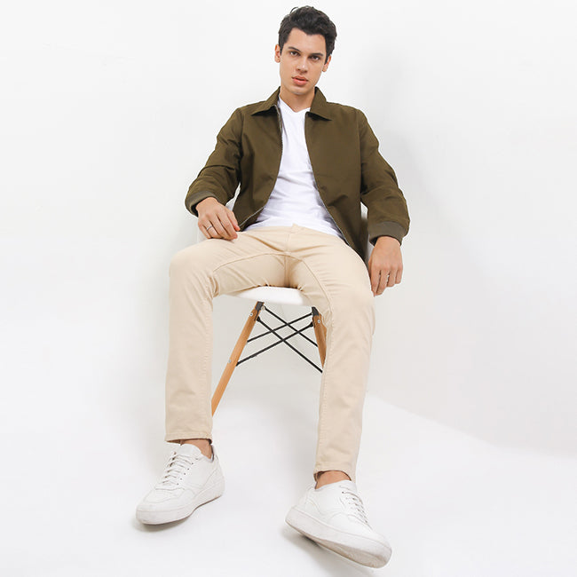 Hush Puppies Pakaian Pria Sweater 955 Brentwood In Olive