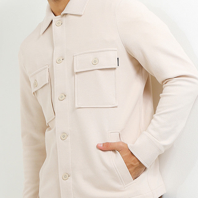 Hush Puppies Pakaian Pria Jacket Tr Adelard In Beige