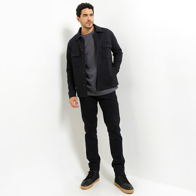 Hush Puppies Pakaian Pria Jacket Tr Adelard In Black