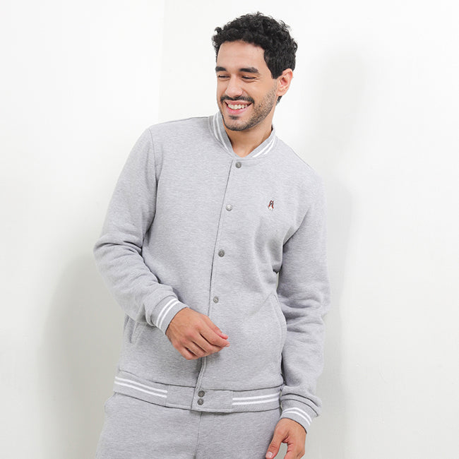 Hush Puppies Pakaian Pria Jackets Dhruv In Grey