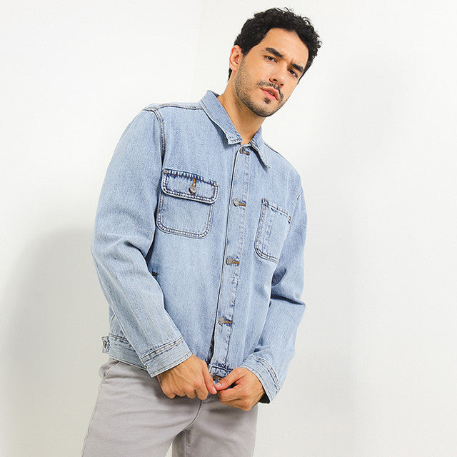 Hush Puppies Pakaian Pria Jacket Baldev In Blue
