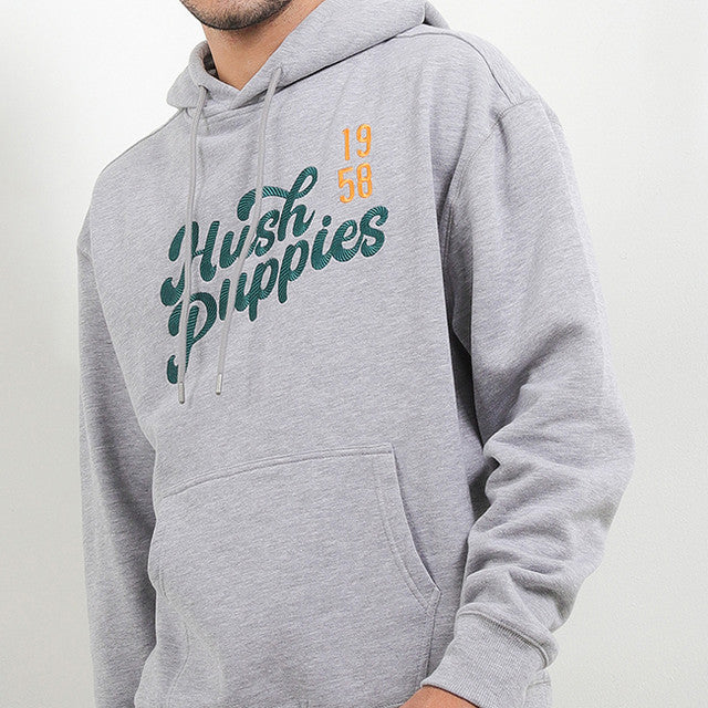Hush Puppies Pakaian Pria Sweater Tripp Po In Grey