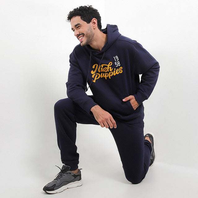 Hush Puppies Pakaian Pria Sweater Tripp Po In Navy