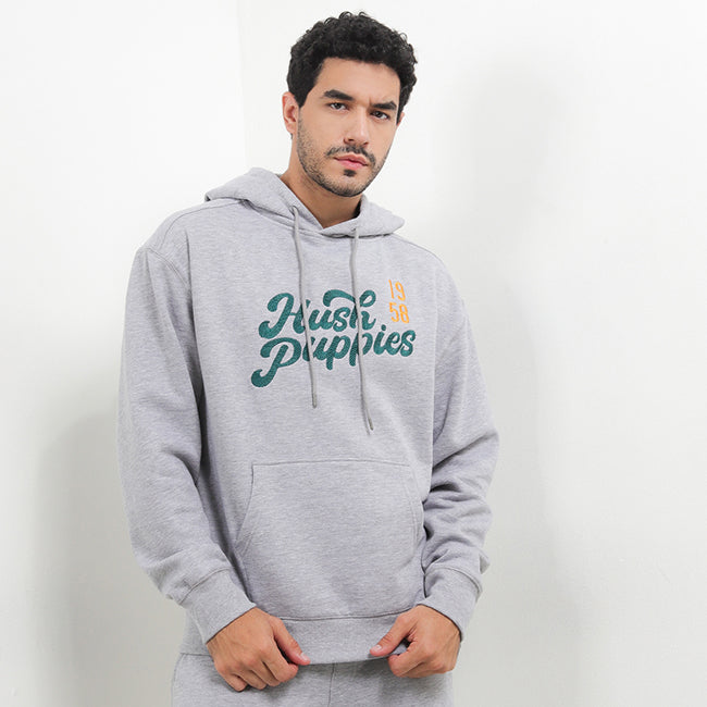 Hush Puppies Pakaian Pria Sweater Tripp Po In Grey