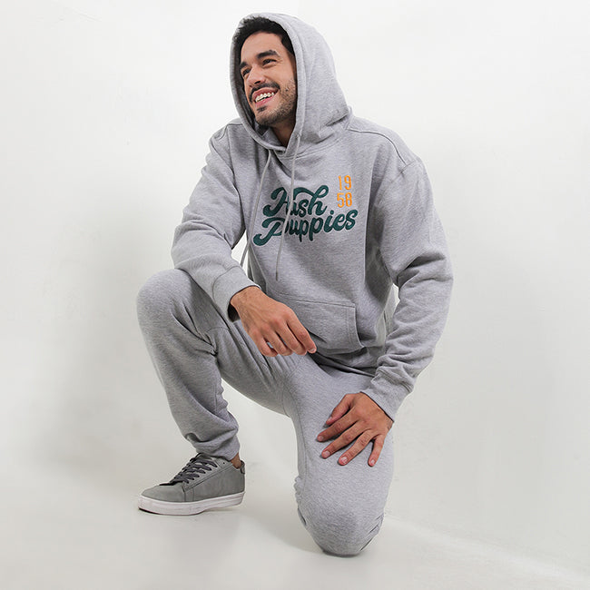 Hush Puppies Pakaian Pria Sweater Tripp Po In Grey