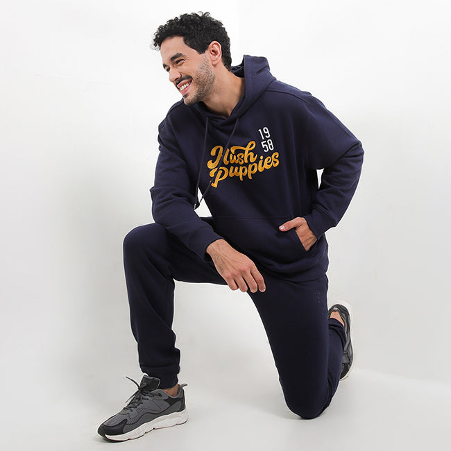 Hush Puppies Pakaian Pria Sweater Tripp Po In Navy