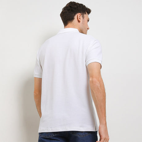 Hush Puppies Pakaian Pria Polo Seste In White