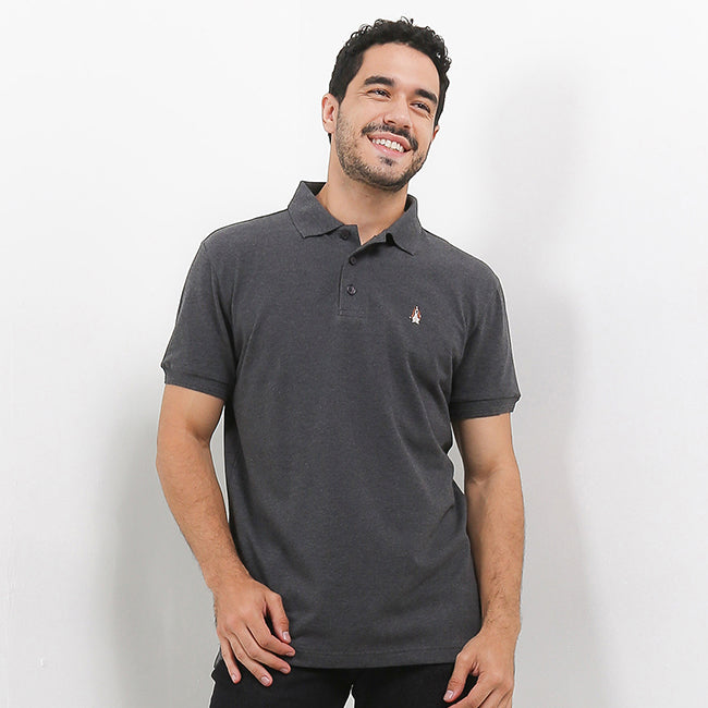 Hush Puppies Pakaian Pria Polo Farro 2 In Dark Gray
