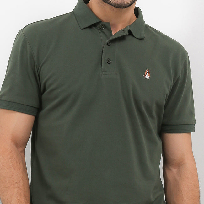 Hush Puppies Pakaian Pria Polo Farro 2 In Olive