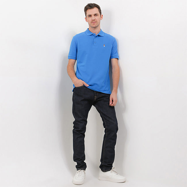 Hush Puppies Pakaian Pria Polo Bsc Tangelo In Blue