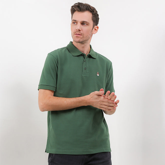 Hush Puppies Pakaian Pria Polo Bsc Tangelo In Green