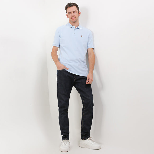 Hush Puppies Pakaian Pria Polo Bsc Tangelo In Light Blue