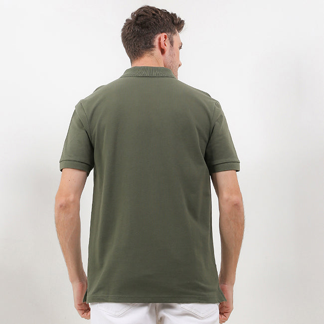Hush Puppies Pakaian Pria Polo Bsc Tangelo In Olive