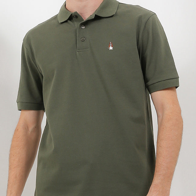 Hush Puppies Pakaian Pria Polo Bsc Tangelo In Olive