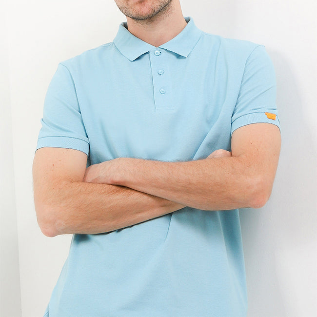 Hush Puppies Pakaian Pria Eleveted Class Polo In Light Blue