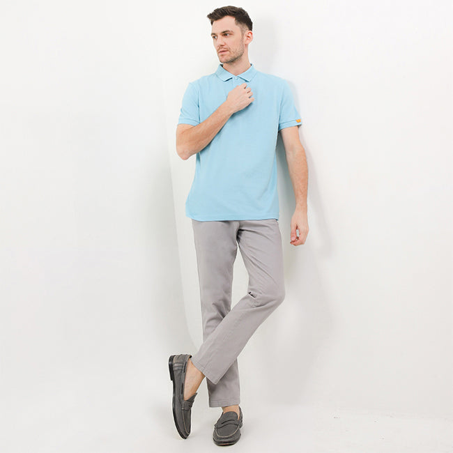 Hush Puppies Pakaian Pria Eleveted Class Polo In Light Blue