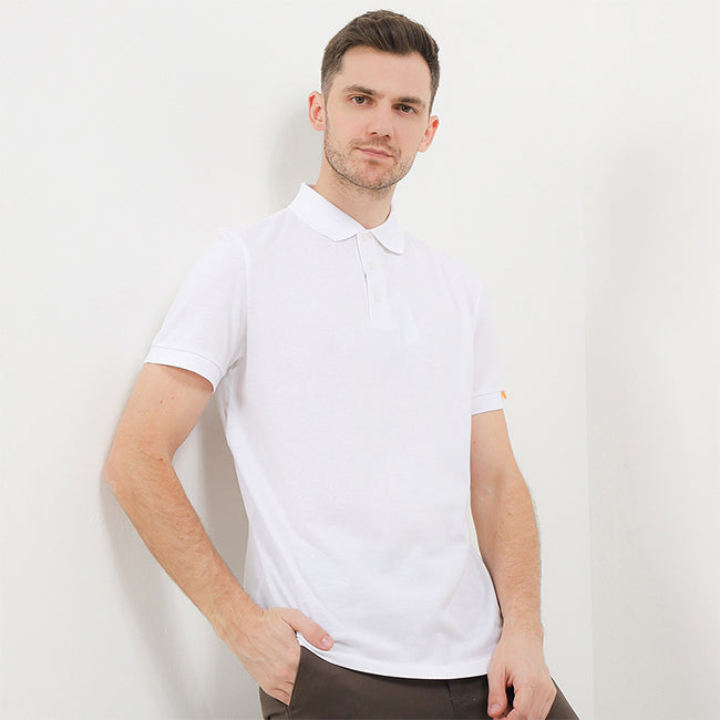 Hush Puppies Pakaian Pria Eleveted Class Polo In White