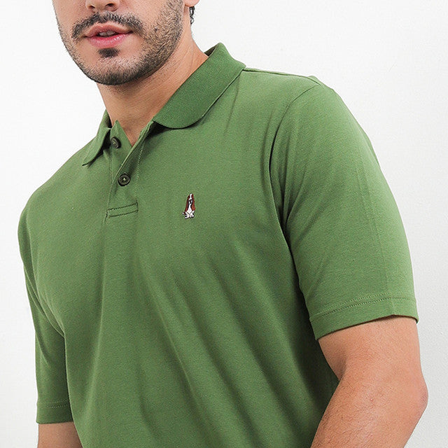 Hush Puppies Pakaian Pria Polo Bsc Jerry In Olive