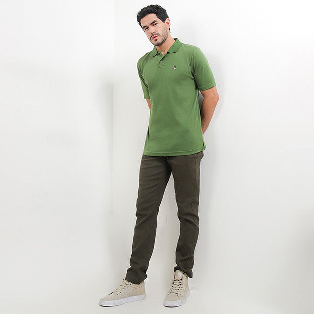 Hush Puppies Pakaian Pria Polo Bsc Jerry In Olive