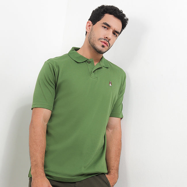 Hush Puppies Pakaian Pria Polo Bsc Jerry In Olive