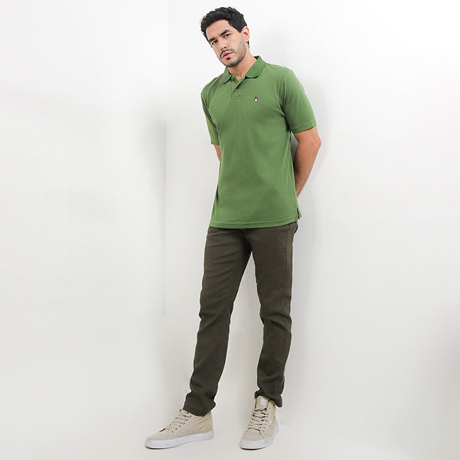 Hush Puppies Pakaian Pria Polo Bsc Jerry In Olive