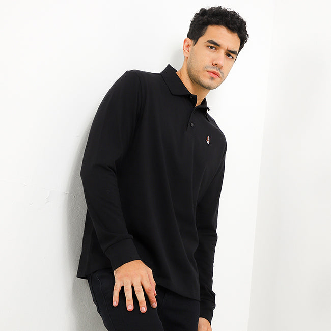 Hush Puppies Pakaian Pria Polo Bsc Omega In Black