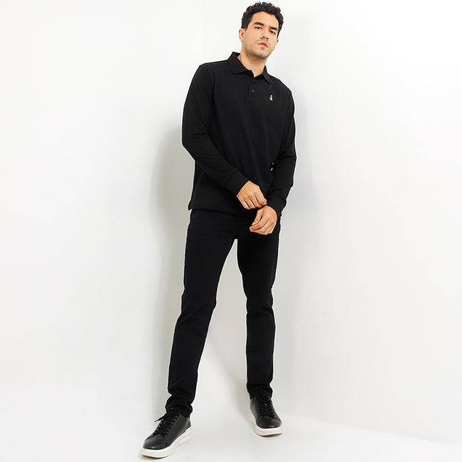 Hush Puppies Pakaian Pria Polo Bsc Omega In Black