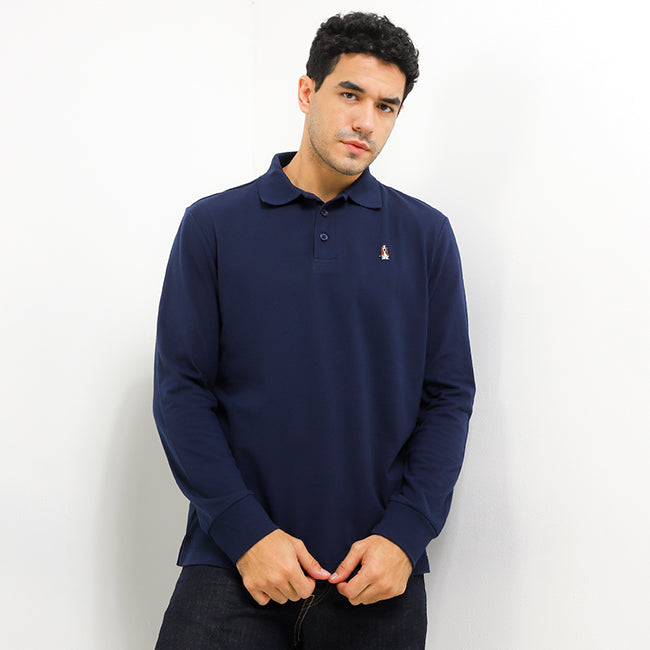 Hush Puppies Pakaian Pria Polo Bsc Omega In Navy