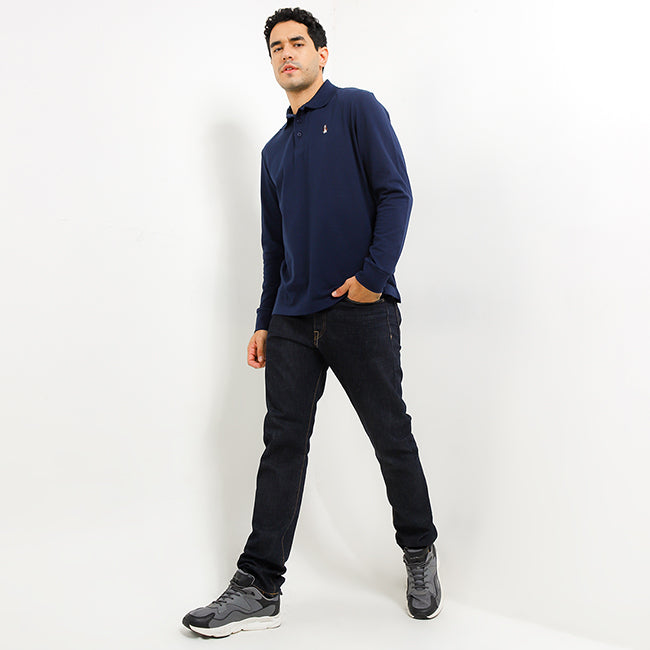 Hush Puppies Pakaian Pria Polo Bsc Omega In Navy