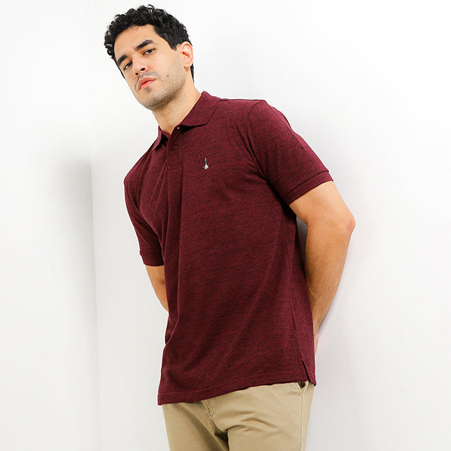 Hush Puppies Pakaian Pria Polo Bsc Volta 2 In Maroon