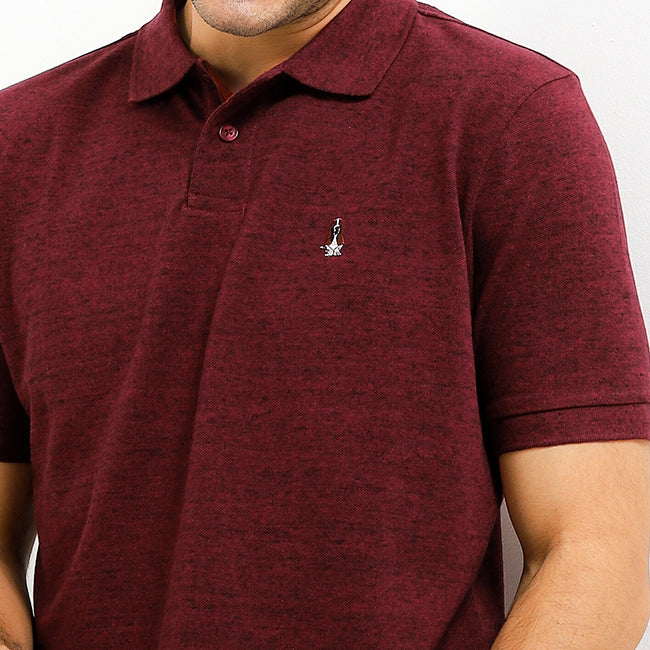Hush Puppies Pakaian Pria Polo Bsc Volta 2 In Maroon