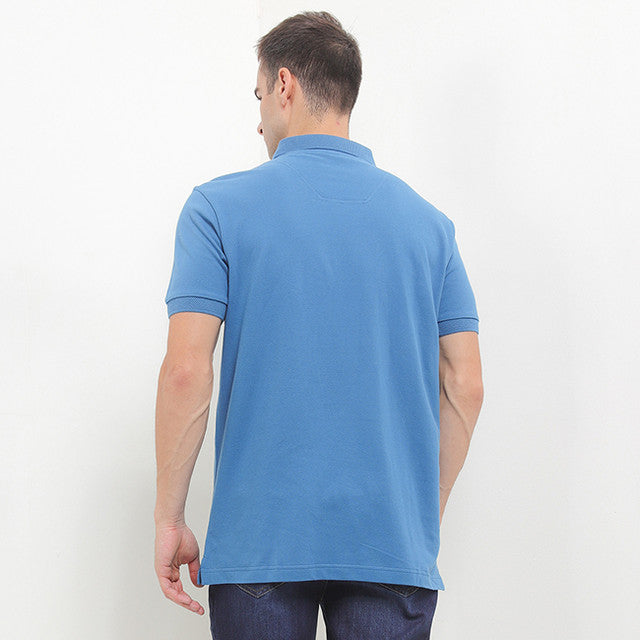 Hush Puppies Pakaian Pria Polo Timeo In Blue