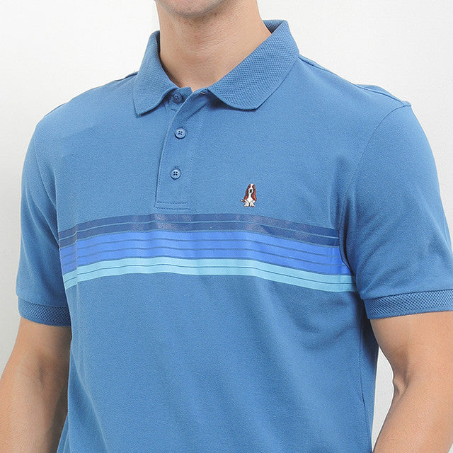 Hush Puppies Pakaian Pria Polo Timeo In Blue