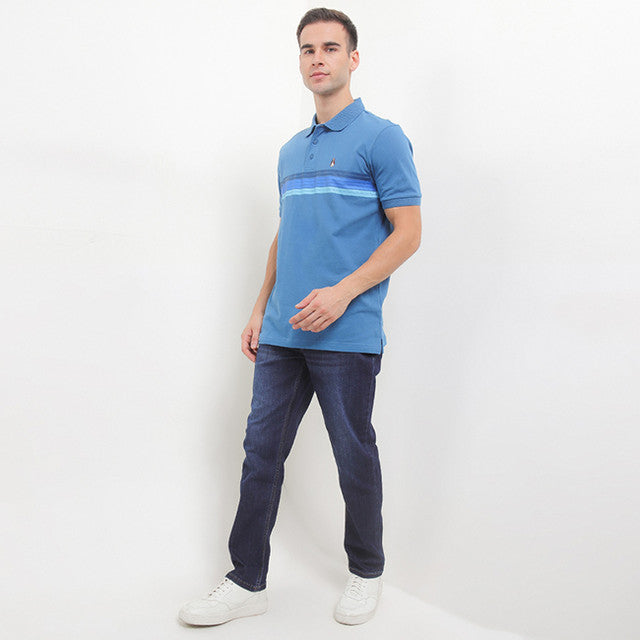 Hush Puppies Pakaian Pria Polo Timeo In Blue