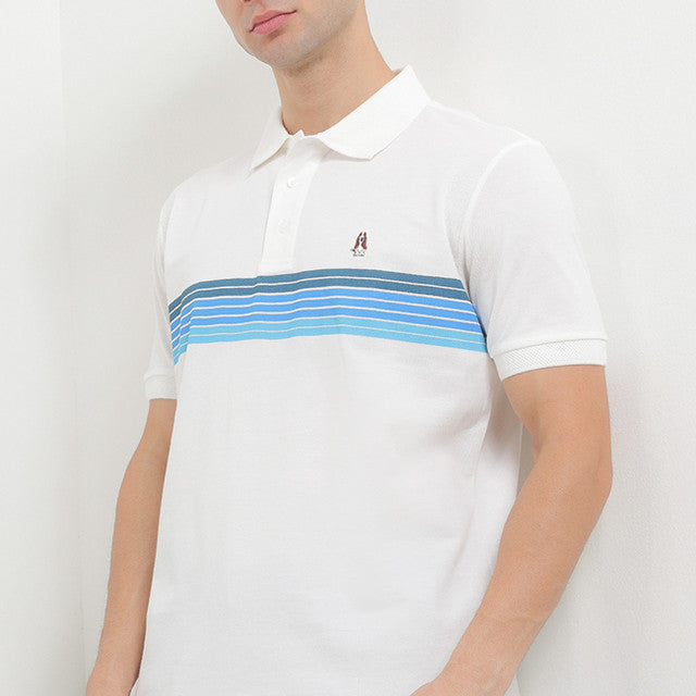 Hush Puppies Pakaian Pria Polo Timeo In White