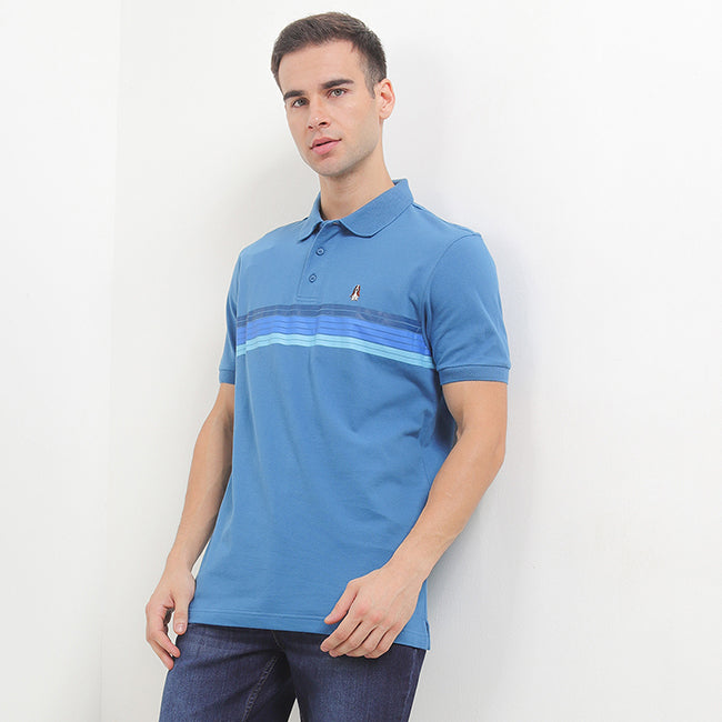 Hush Puppies Pakaian Pria Polo Timeo In Blue
