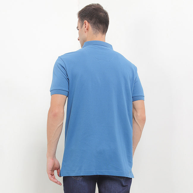 Hush Puppies Pakaian Pria Polo Timeo In Blue