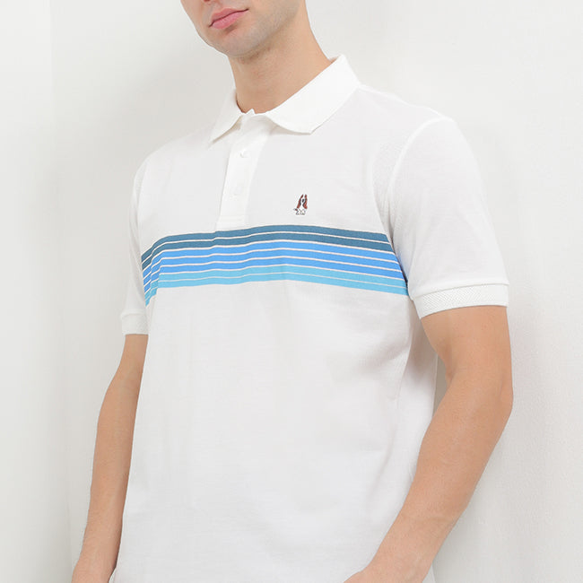 Hush Puppies Pakaian Pria Polo Timeo In White
