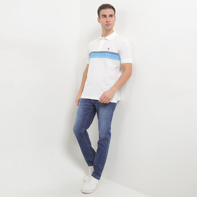 Hush Puppies Pakaian Pria Polo Timeo In White