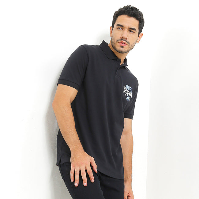 Hush Puppies Pakaian Pria Polo Picard In Black