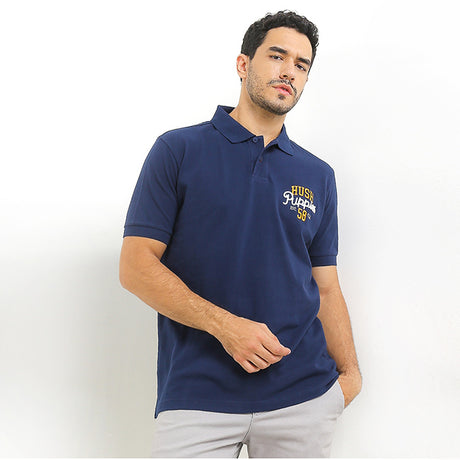 Hush Puppies Pakaian Pria Polo Picard In Navy