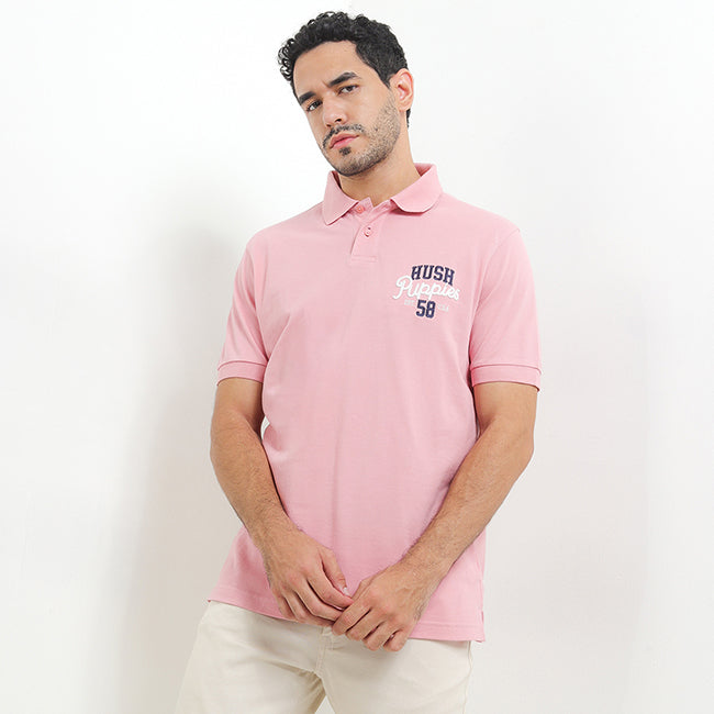 Hush Puppies Pakaian Pria Polo Picard In Pink