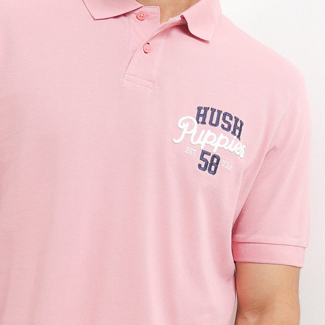 Hush Puppies Pakaian Pria Polo Picard In Pink