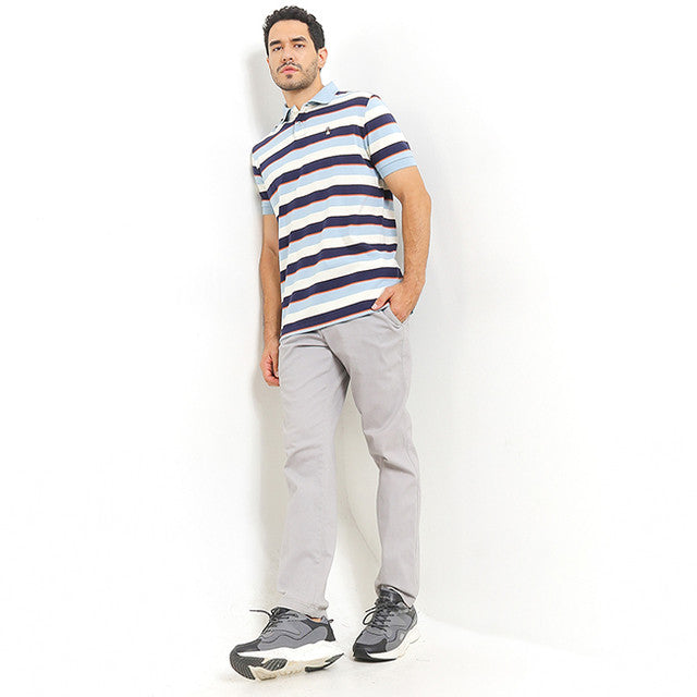 Hush Puppies Pakaian Pria Polo Kenji In Navy/Light Blue